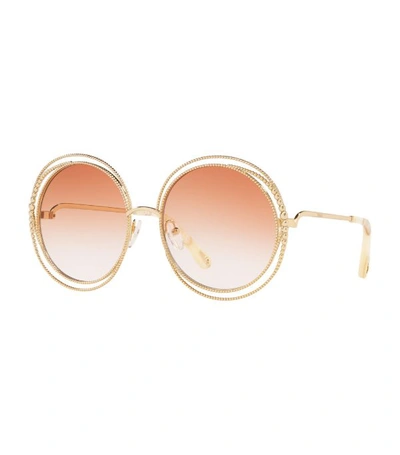 Shop Chloé Carlina Chain Sunglasses