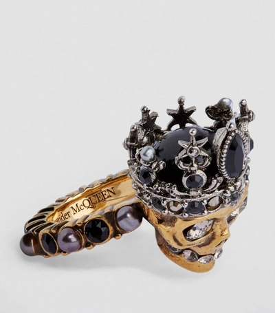 Shop Alexander Mcqueen Queen Skull Ring