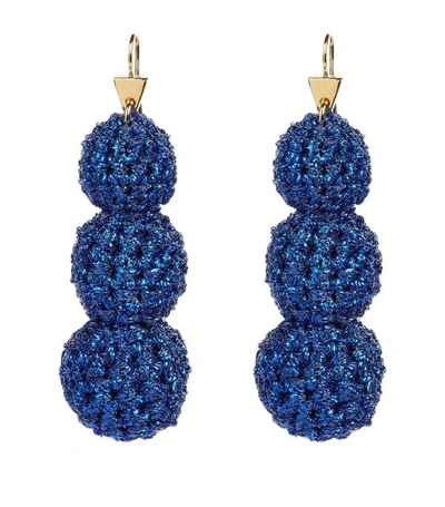 Shop Lucy Folk Crochet Ball Drop Earrings