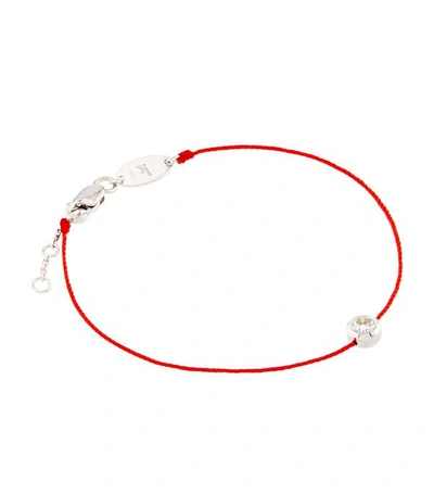 Shop Redline White Gold And Diamond So Pure Bracelet In Red