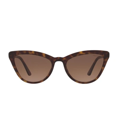 Shop Prada Tortoiseshell Cat Eye Sunglasses