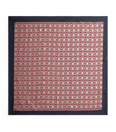 Shop Gucci Silk Gg Supreme Scarf