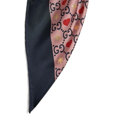 Shop Gucci Silk Gg Supreme Scarf