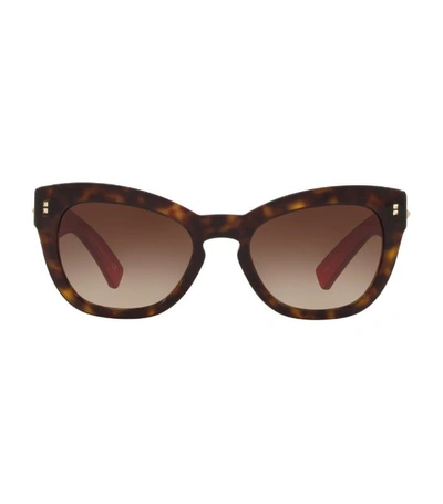 Shop Valentino Tortoiseshell Butterfly Sunglasses