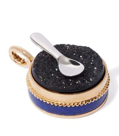 Shop Annoushka Yellow Gold And Gemstone Caviar Charm