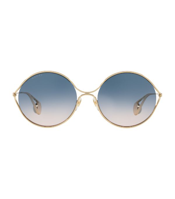 gucci gradient round sunglasses