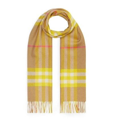 Shop Burberry Cashmere House Check Scarf