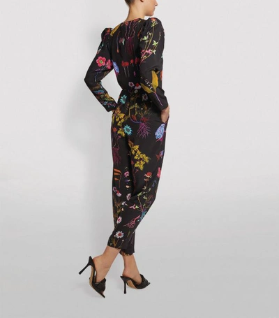 Shop Stella Mccartney Michelle Silk Floral Jumpsuit