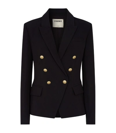 Shop L Agence Kenzie Double-breasted Blazer