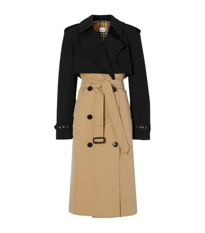 Shop Burberry Two-tone Reconstructed Trench Coat