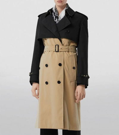 Shop Burberry Two-tone Reconstructed Trench Coat