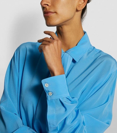 Shop Victoria Beckham Silk Tie-neck Blouse