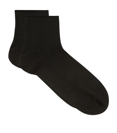 Shop Falke Cotton Touch Socks In Black
