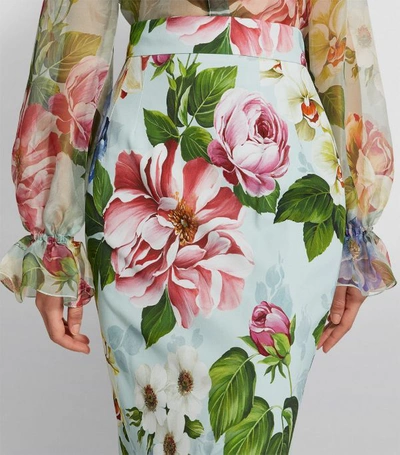 Shop Dolce & Gabbana Floral Pencil Skirt