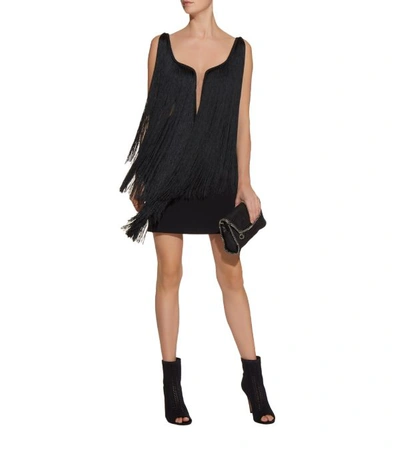 Shop Stella Mccartney All-over Fringe Mini Dress