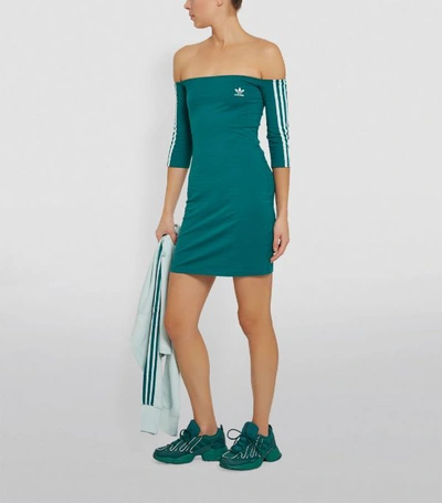 Shop Adidas Originals Off-the-shoulder Dress