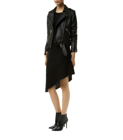 Shop Allsaints Leather Balfern Biker Jacket In Black