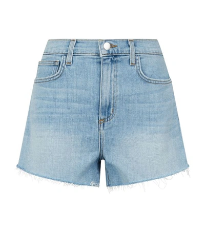 Shop L Agence Ryland High-waist Denim Shorts