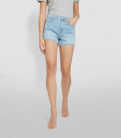 Shop L Agence Ryland High-waist Denim Shorts
