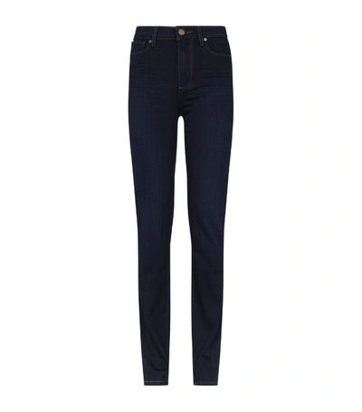 Shop Paige Hoxton Straight Jeans In Blue