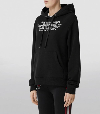 Shop Burberry Location Print Hoodie