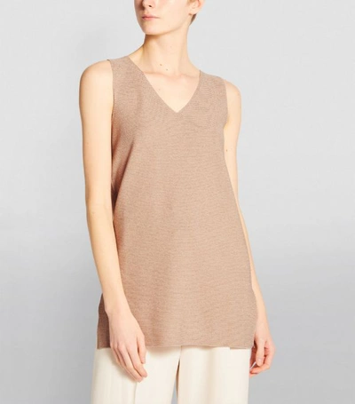 Shop D-exterior Metallic V-neck Top