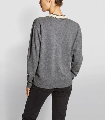 Shop Sandro Contrast Trim Sweater
