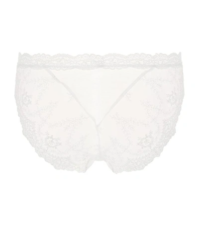Shop Aubade Sheer Embroidered Briefs