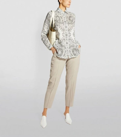 Shop Etro Paisley Silk Shirt