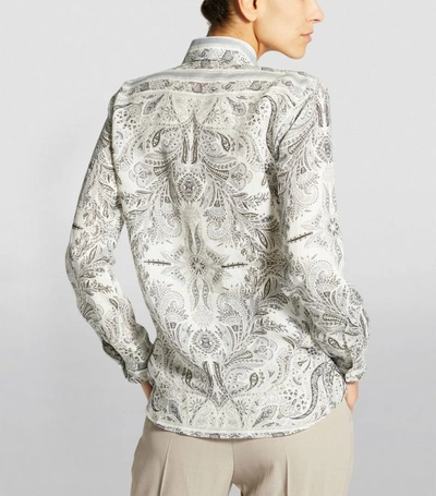 Shop Etro Paisley Silk Shirt