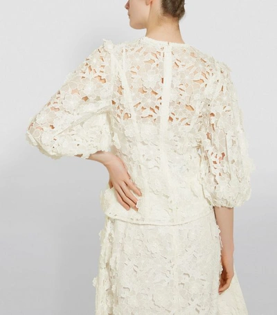 Shop Zimmermann Super Eight Floral Lift-off Blouse