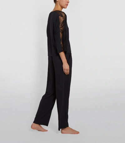 Shop Calvin Klein Lace Trim Pyjama Top