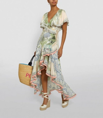 Shop Camilla Frilled Wrap Maxi Dress