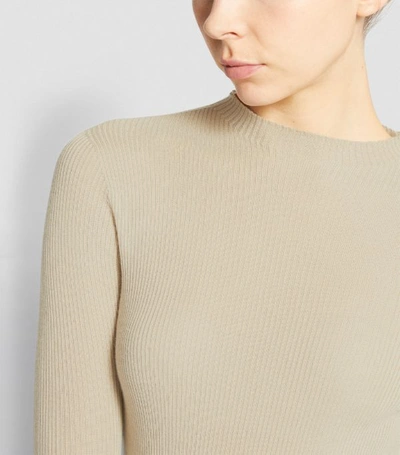 Shop Akris Cashmere-silk Ribbed Sweater