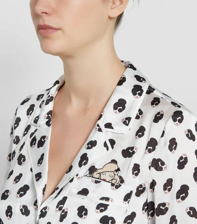 Shop Alice And Olivia Keir Piped Pyjama Shirt