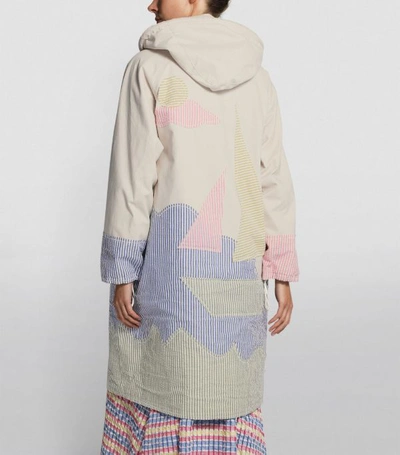 Shop Mira Mikati Embroidered Cotton Parka Coat