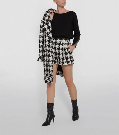 Shop Alice And Olivia Conry Houndstooth Shorts