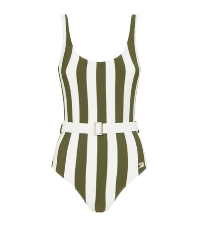 Shop Solid & Striped Anne-marie Belted Stripe Swimsuit