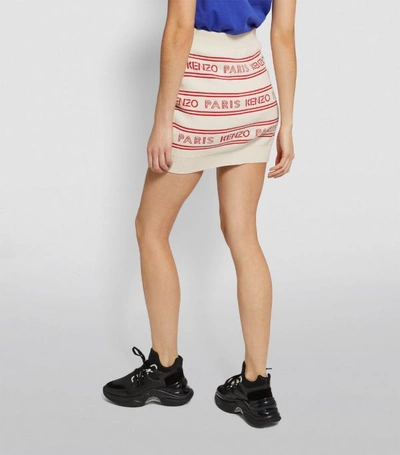 Shop Kenzo Logo Mini Skirt