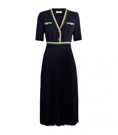 Shop Sandro Pleated Midi Dress