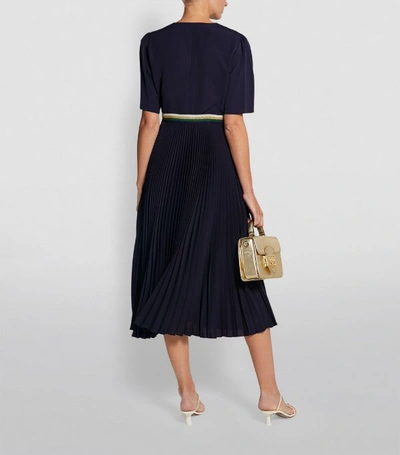 Shop Sandro Pleated Midi Dress