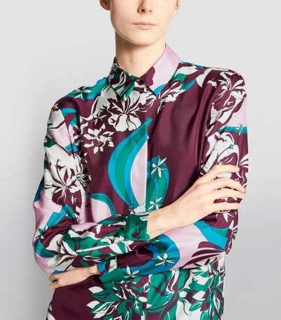 Shop Emilio Pucci Silk Vahine Print Shirt