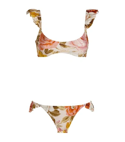 Shop Zimmermann Bonita Frill Shoulder Bikini