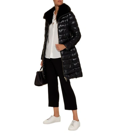 Shop Herno Fur Trim Down Coat