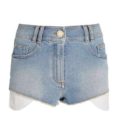 Shop Balmain Vintage Denim Shorts