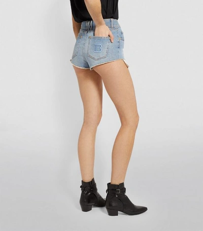 Shop Balmain Vintage Denim Shorts