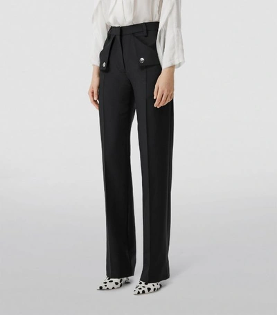 Shop Burberry Deconstructed Pocket Tailored Trousers