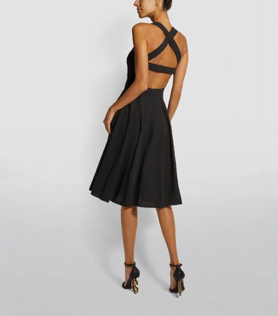 Shop Dolce & Gabbana Cut-out Skater Dress