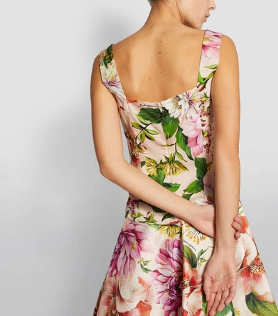 Shop Dolce & Gabbana Floral Cowl Corset Top