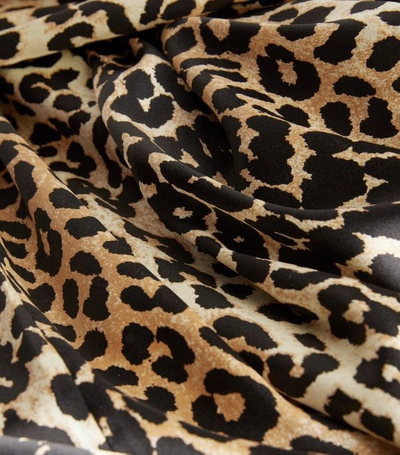 Shop Ganni Leopard Print Wrap Dress